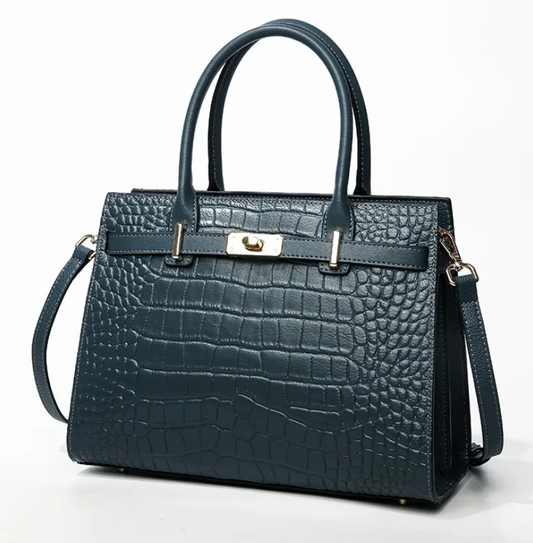 Le Lutetia – Sac Cabas en Cuir Embossé Crocodile